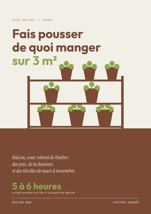 Couverture du guide Fais pousser de quoi manger sur 3 m², édition 2026