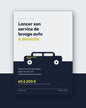 Couverture du guide Lancer son service de lavage auto à domicile, voiture stylisée sur fond bleu nuit et gris perle